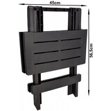 thumbnail of 2x Gartentisch Beistelltisch Tisch Klapptisch Kunststoff 50x45x43cm Schwarz