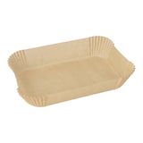 thumbnail of Backpapier 22 cm x 14 cm x 4,5 cm braun für Airfryer (1000 Stück) PAPSTAR