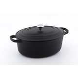 thumbnail of METRO PROFESSIONAL casseruola ovale / cocotte, ghisa / acciaio inox, 27,9 x 44 x 18,7 cm, smaltata, con coperchio, 8 L, nero