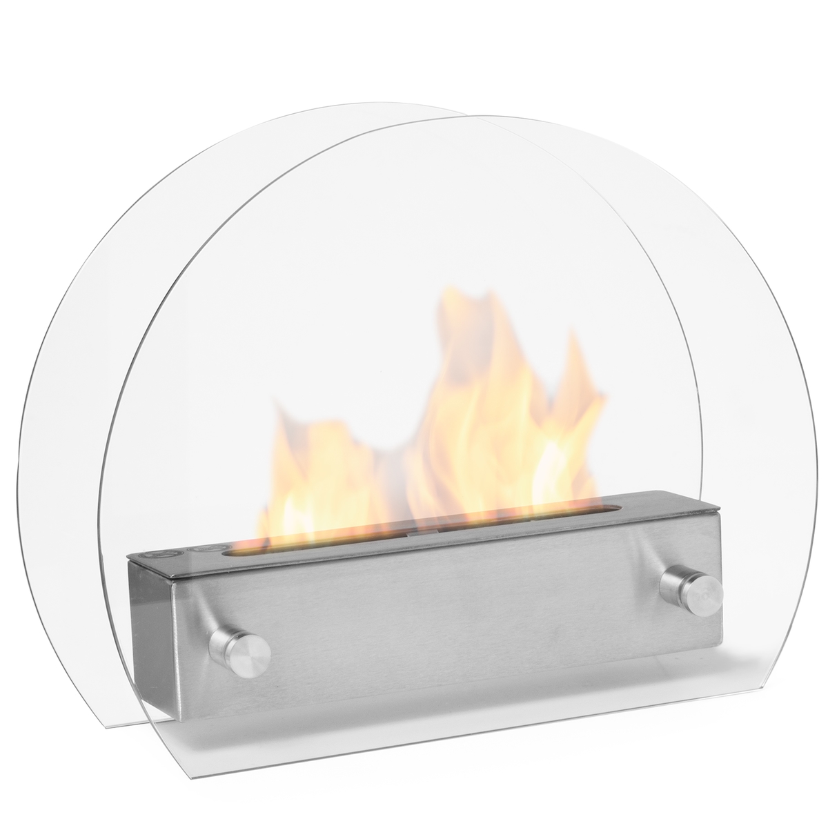 Moritz Tischkamin Edelstahl 36 x 13 x 28 cm Tischfeuer Bio Ethanol-Brenner Deko Kamin Feuerstelle Ethanol-Kamin Ofen