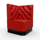 thumbnail of Gastro Eckbank Amsterdam | 64x64 cm | Kunstleder Rot | Chesterfield