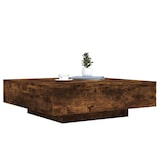 thumbnail of Table basse avec lumières LED chêne fumé 100x100x31 cm Modèle Nova Cuisine