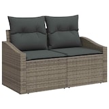 thumbnail of vidaXL Garten-Sofa-Set mit Kissen 10 pcs Grau Poly Rattan