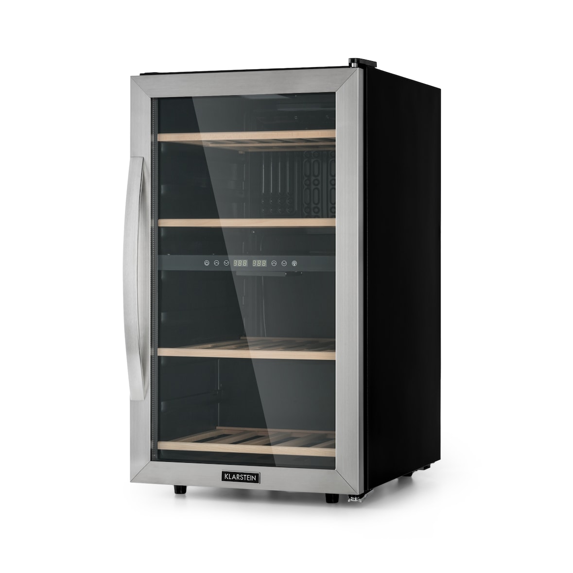 Klarstein Vinamour 45 DuoWeinkühlschrank 2 Zonen 118 Ltr / 45 Fl 5-18 °C Edelstahl