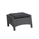 thumbnail of Tarrington House Pouf Malin, alluminio/poliuretano, 42 x 71 x 61 cm, grigio