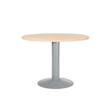 thumbnail of Rocada mesa de reuniones redonda 100cm de diámetro. Altura 74cm. color: pata metálica gris / tablero haya