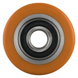 thumbnail of 4 Stück Hubwagenrollen Polyurethan 82 x 70 mm, Achse 20 mm inkl. Kugellager - Ersatzrollen