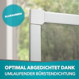 thumbnail of Fliegengitter Insektenschutz Fenster Alu Rahmen nach auf Maß ohne Bohren Bausatz,Farbe:weiß (RAL9010),Größe (Breite x Höhe):120 x 140 cm
