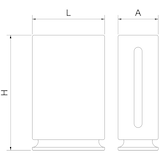 thumbnail of Repuesto de filtro HEPA 13 para purificador de aire 448540