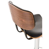 thumbnail of Barhocker Sarnia Kunstleder walnuss/schwarz