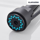 thumbnail of Björn | Gastronomie wandkraan zwart mat | Professionele keukenkraan roestvrij staal twee sproeiers | Dubbele spoelunit wandkraan restaurant