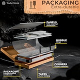 thumbnail of Cacifo metálico de 2 portas 180x65x40 cm para a sua oficina ou escritório cacifo metálico com fechadura (Cinzento)