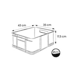 thumbnail of Keeeper - Caixa de Armazenamento 20,5L na cor Azul 43x35x17,5 cm EURO-BOX - Coleção Bruno ECO