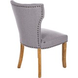 thumbnail of Lot de 2 chaises de salle à manger Zadar tissu Gris/Antique clair