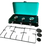 thumbnail of Plaque de cuisson portable 3 feux 4100W Brûleurs + Grille en Fonte amovibles Réchaud gaz Butane ou Propane GOLD III INTEC