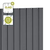 thumbnail of Hoggar - Caseta Metálica de Jardín 5,5m2 Formentera L - Paneles Robustos 0,40mm - Tragaluz de Policarbonato - Cierre con Llave - Cobertizo Metal