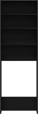thumbnail of vidaXL Waschmaschinen-Schrank Schwarz Eichen-Optik 64 x 24 x 190 cm