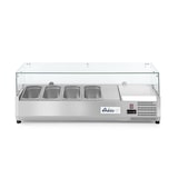 thumbnail of Arktic Aufsatzkühlvitrine für 4xGN1/4 gehärtetem Hygienehaube 1208x400x460mm