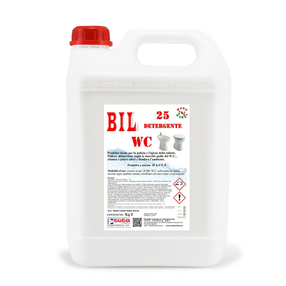 Bil 25 Disincrostante Wc 5 LT Prodotto Professionale - HACCP