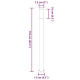 thumbnail of vidaXL Pollerleuchten 3er 110 cm Edelstahl IP44