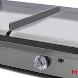 thumbnail of MBH - Plancha a gas industrial tres zonas 400x400 mm económica para hostelería. Fry Top profesional de acero laminado para bar y restaurante.