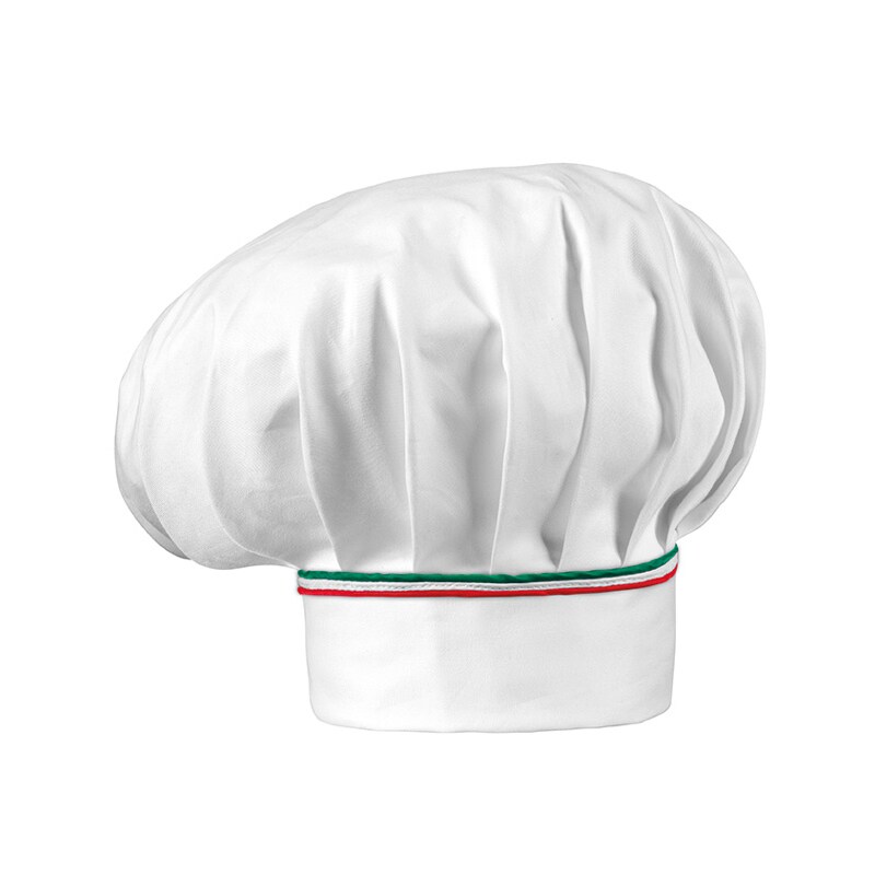 Egochef Pack de 2 Gorros de cocina 'Chef Hat Italy Piping'