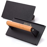 thumbnail of BBQ-Nerd® Fleischpresse aus Gusseisen mit Holzgriff - 18 cm rund ? Fleischbeschwerer Burgereisen Grillpresse ? Grillgewicht für BBQ Fleisch