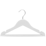 thumbnail of Percha Madera Cadete | Percha Infantil | Color Blanco| Percha Madera de Arce | con Muescas Antideslizantes | 30 x 1.2 x 22 cm | Pack 10 Unidades |