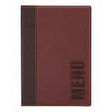 thumbnail of Securit Speisekarte Trendy | A5 | Kunstleder | weinrot | 3 Karten
