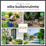 thumbnail of IvoQ Verhoogde Plantenbak – FSC Hout – Houten Kweekbak – Weerbestendig – 126x60x76 cm – Voor Balkon & Tuin