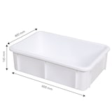 thumbnail of GILAC Bac renforcé 600 x 400 - 25 L - Blanc G119721