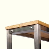thumbnail of Parkbank, BxTxH: 150x30x40 cm, (U-Form) Edelstahl  SZAGATO Made in Germany Sitzbank Metall Umkleidebank Parkbank wetterfest Parkbänke