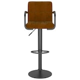 thumbnail of vidaXL Barhocker Braun Samt