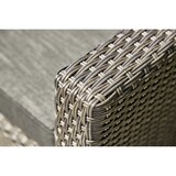 thumbnail of Tarrington House Mesa de exterior MADRID, alumínio / vime PE, 130 x 75 x 65.5 cm, ajustável em altura, resistente às intempéries, cinzento