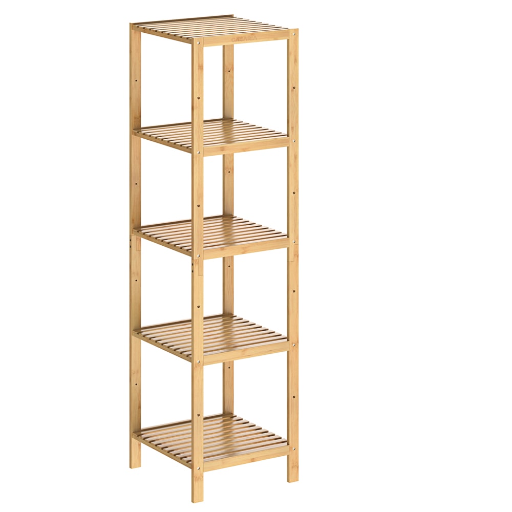 Casaria Standregal Bad Badregal Holz Bambus 5 Etagen