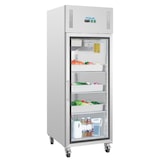 thumbnail of Frigorífico expositor em aço inoxidável, com porta de vidro, Gastronorm 2/1, Polar 600L CW197