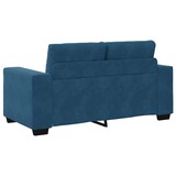 thumbnail of vidaXL | Loveseat | met kussen Blauw Fluweel