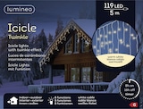 thumbnail of LED Eiszapfen Lichterkette 5m Twinkle Effekt 119 LEDs 34 Stränge Lichtvorhang Outdoor 8 Funktionen Weihnachtsbeleuchtung Warmweiß Weiß