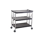 thumbnail of METRO PROFESSIONAL Carro plegable GFT2003, PP/acero inoxidable, 51 x 93 x 93 cm, negro/plateado