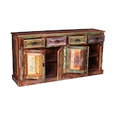 thumbnail of SIT Möbel Sideboard | 4 Türen, 4 Schubladen | Altholz lackiert | bunt | B 160 x T 40 x H 80 cm | 09113-98 | Serie RIVERBOAT