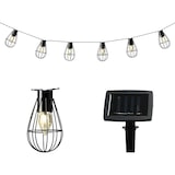 thumbnail of LED Solar Lichterkette Laternen 3,5m Metall Warmweiß