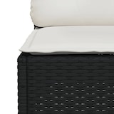 thumbnail of vidaXL 5-tlg. Garten-Sofagarnitur mit Kissen Schwarz Poly Rattan