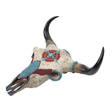 thumbnail of Décoshop26 - Déco crâne de vache tête de taureau trophée avec mosaïque polyrésine 51x50x25cm 04_0002820
