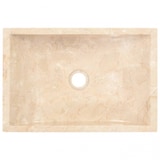 thumbnail of vidaXL Gootsteen 45x30x12 cm marmer hoogglans crèmekleurig