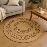 thumbnail of WellHome - Tapete redondo de juta trançada 120 cm