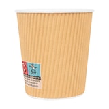 thumbnail of Vasos Bebidas Calientes Doble Pared, Ondulado 180 Ml 260 + 250 + 18 Pe G/M2 Ø7,2/5,3X7,8 Cm Marrón C (1000 Unidades)