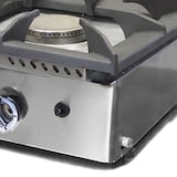 thumbnail of MBH - Gasgrill Bratplatte 800x400 mm mit Gaskocher für die Gastronomie. Fry Top aus laminiertem Stahl für Bar- und Restaurantküchen.