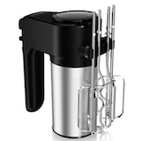 thumbnail of Tarrington House Batidora de mano HM4023S, 8,45 x 19 x 15,2 cm, 400 W, 6 niveles de velocidad y función turbo, negro / plata