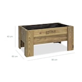 thumbnail of HORTALIA Mesa de cultivo Gardenbrico M40 em madeira tratada para exterior - 80x60x40 cm