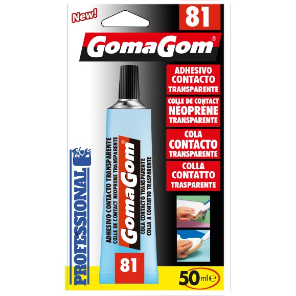 Cola 16341 - Gomagom Nº81 Blister Cola Contacto Transparente Profissional 50 mL - 12 unidades